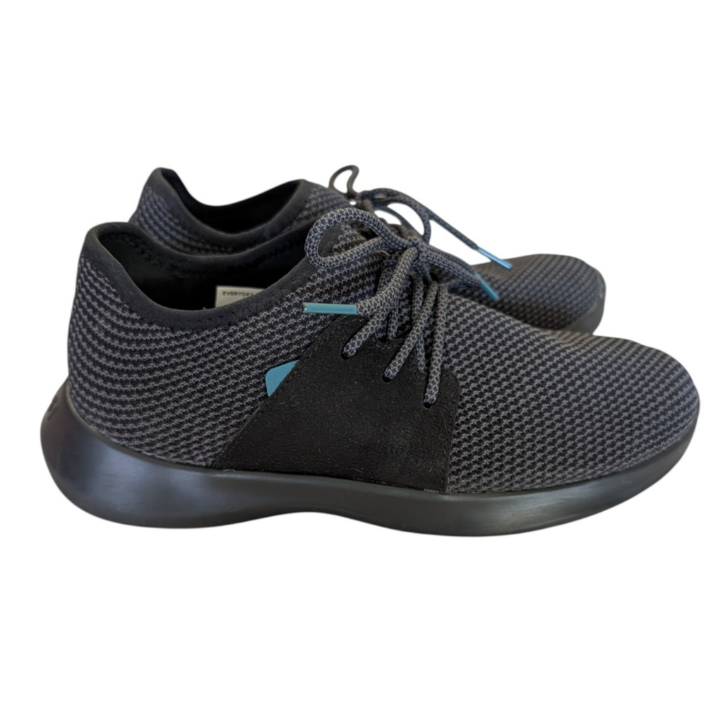 Vessi Everyday Classic All Black Mens Size 8 Waterproof Shoes Sneakers Lace Up